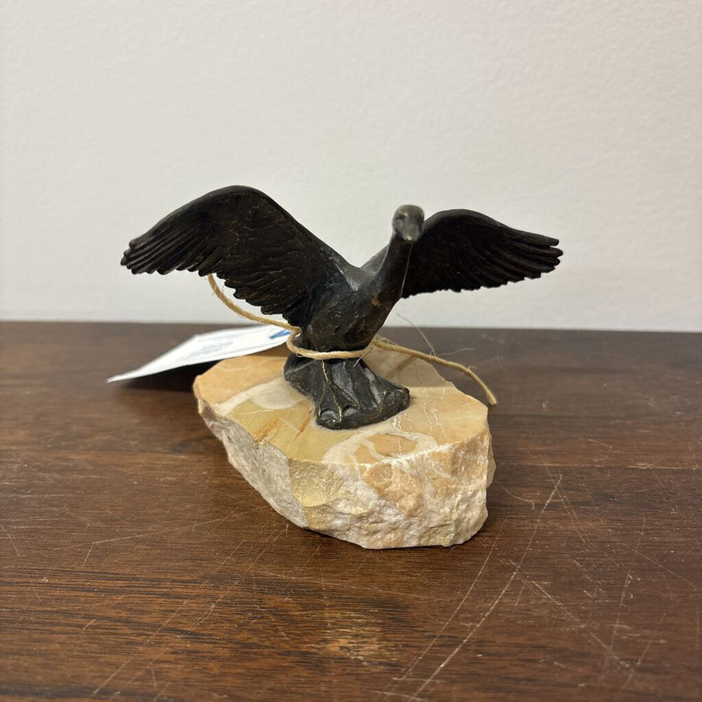 CANADA GOOSE SCULPTURE C AST IN SOLID BRASS BY SIGGY PUCHTA