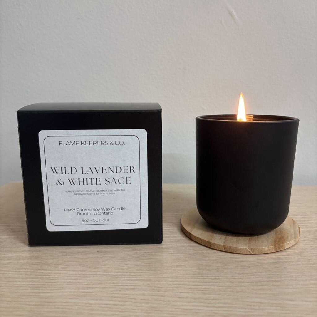 Wild Lavender & Sage 9oz Soy Wax Candle