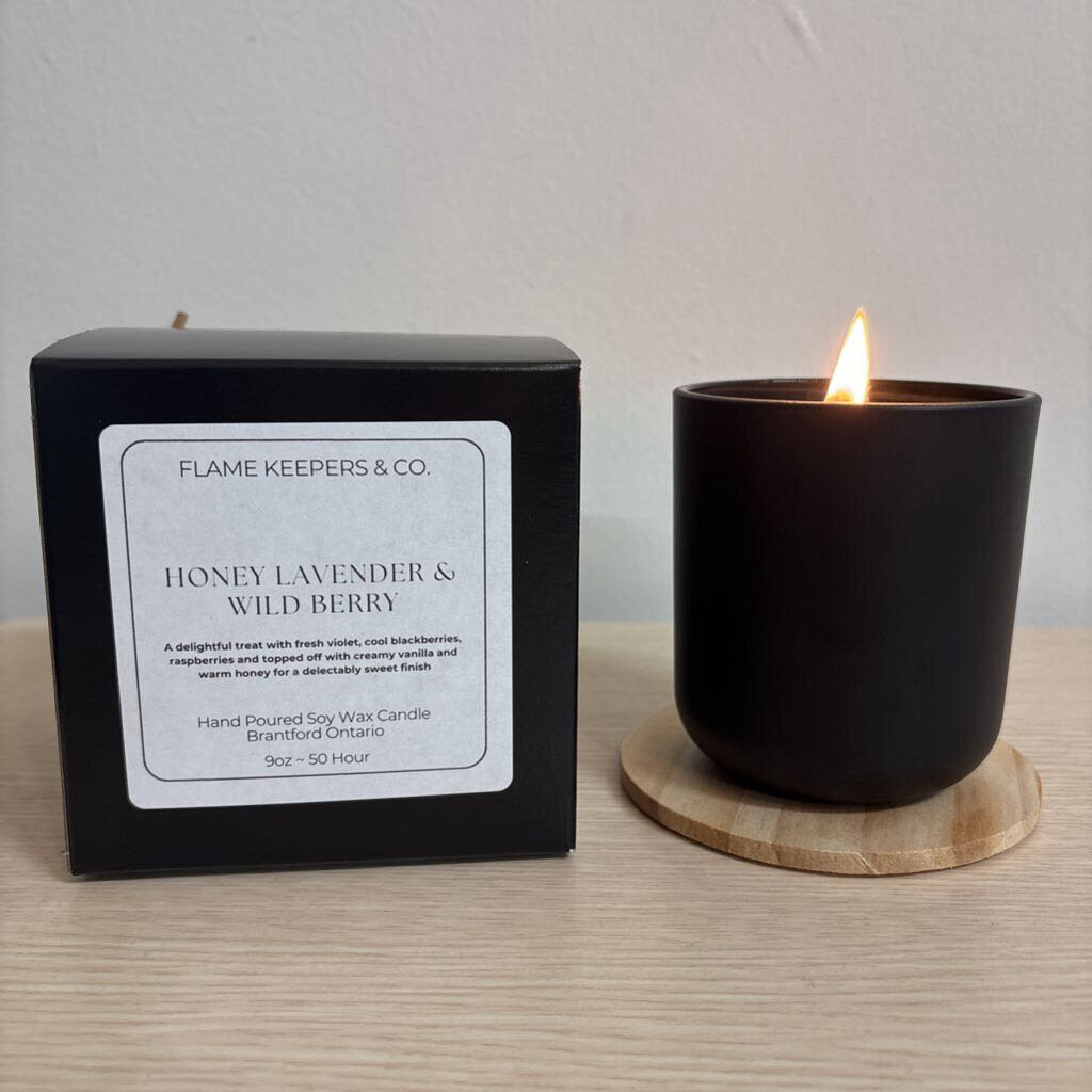 Honey Lavender & Wild Berry Soy Wax 9oz Candle