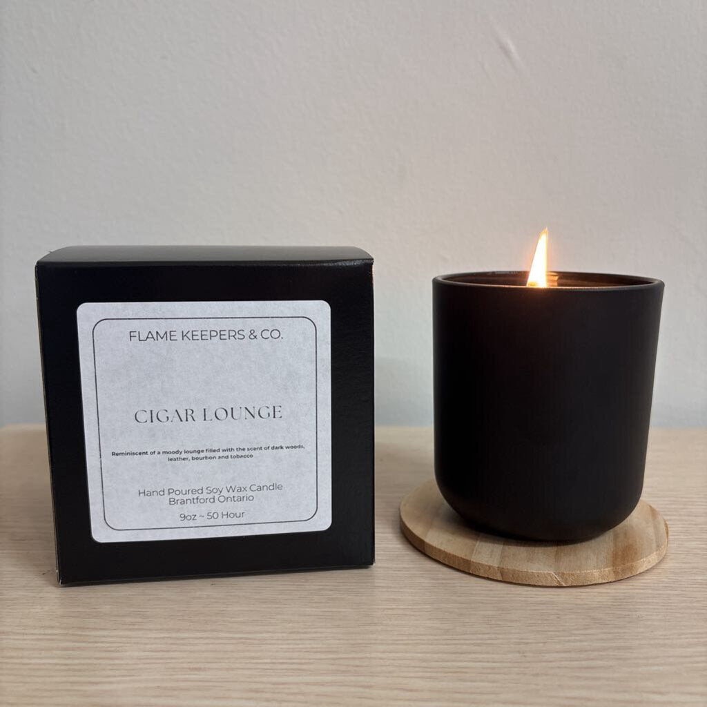 Cigar Lounge Soy Wax 9oz Candle
