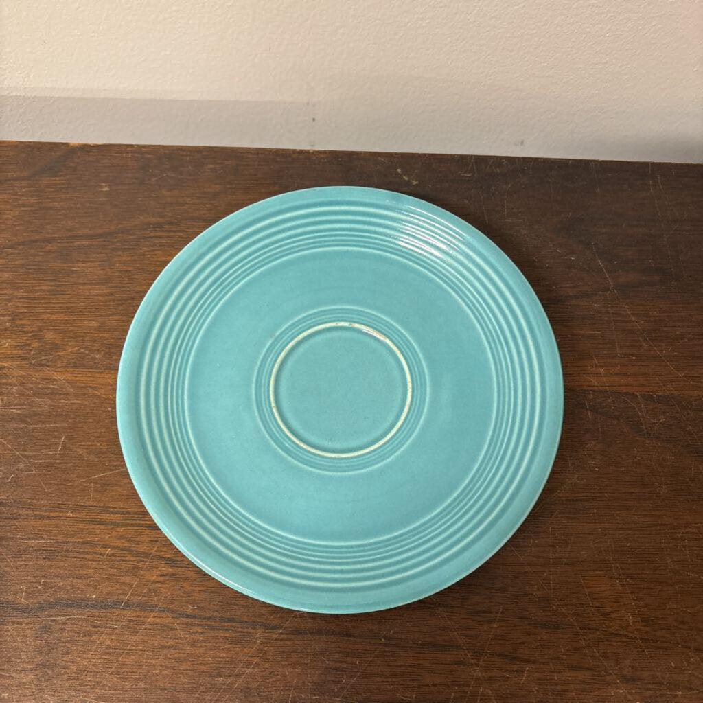 FIESTA WARE CERAMIC SAUCER TURQUOISE PRE 1986