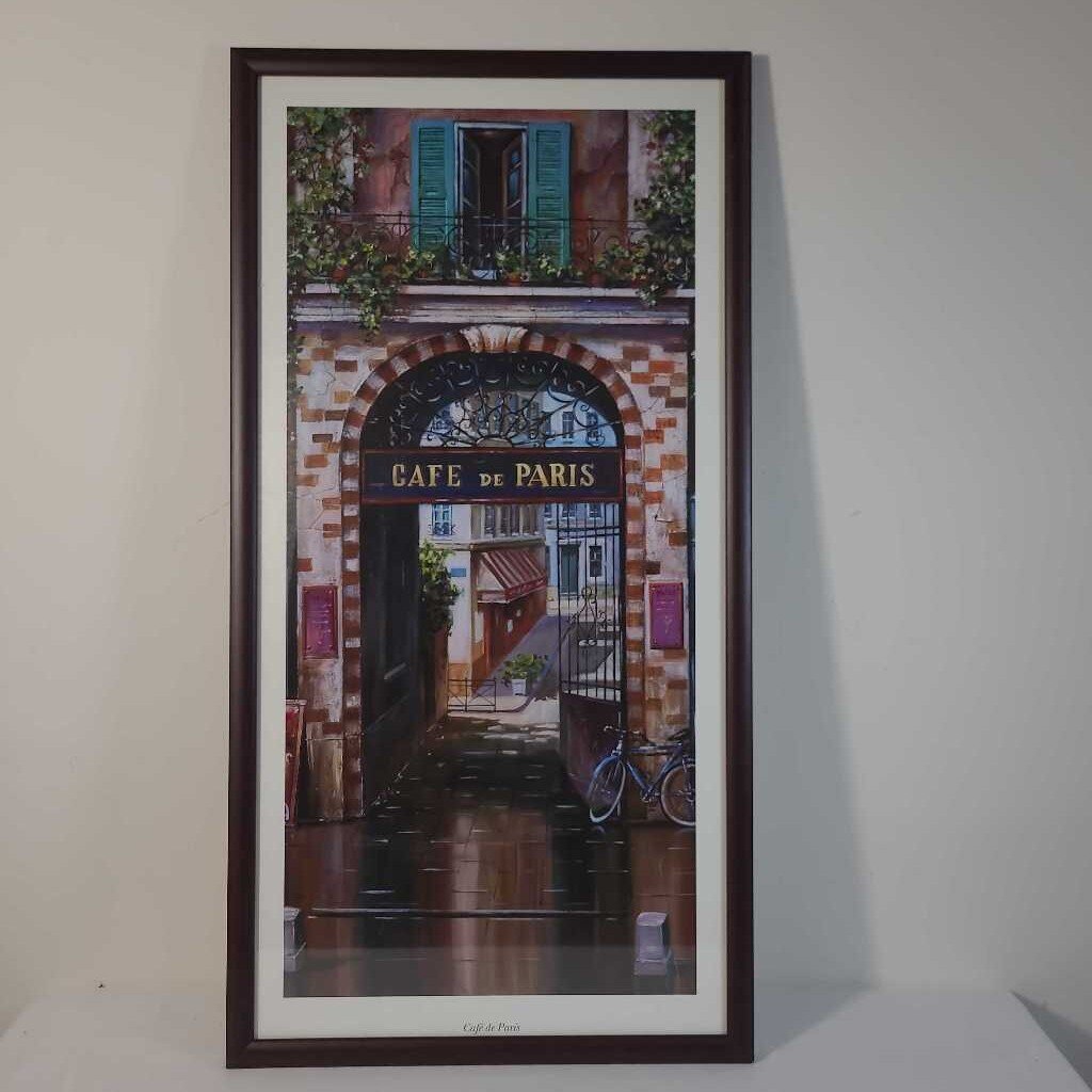 CAFE DE PARIS FRAMED ART