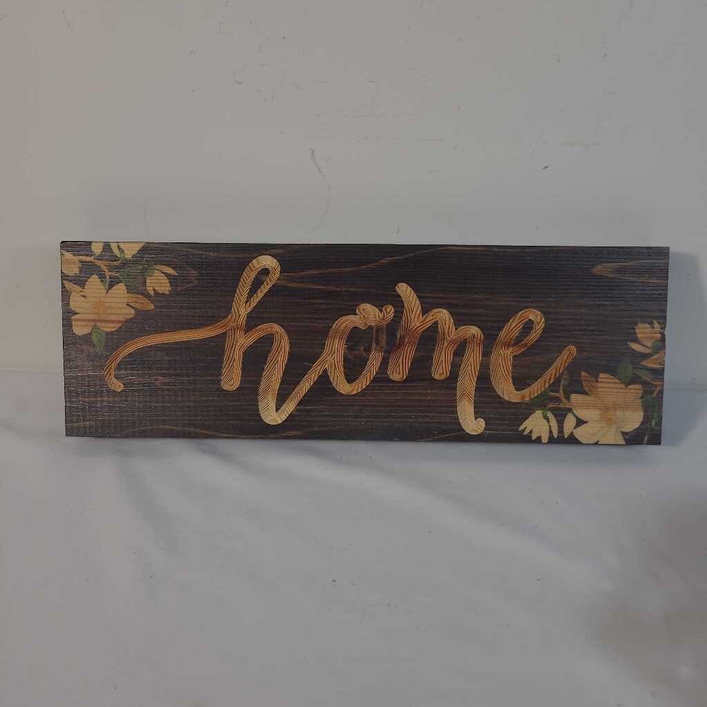 CARVED HOME SIGN