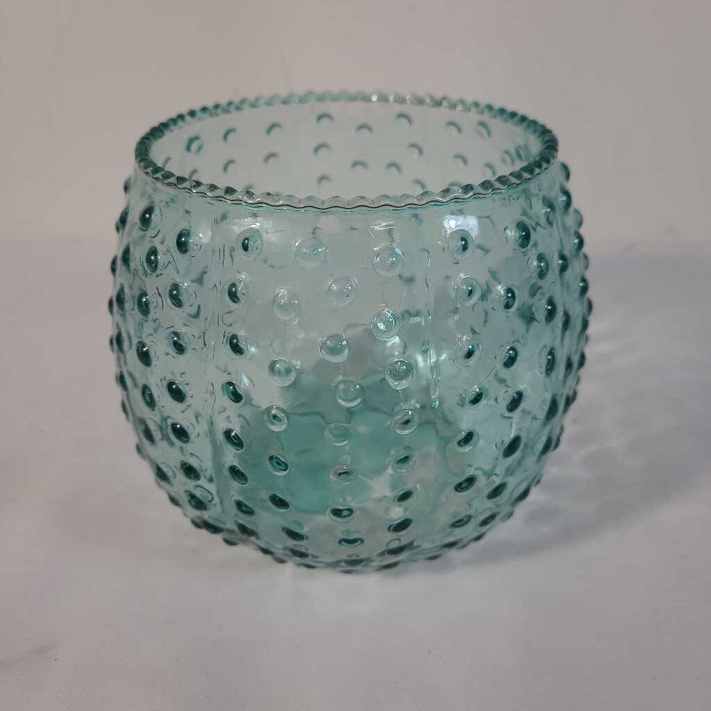 BLUE GLASS VASE