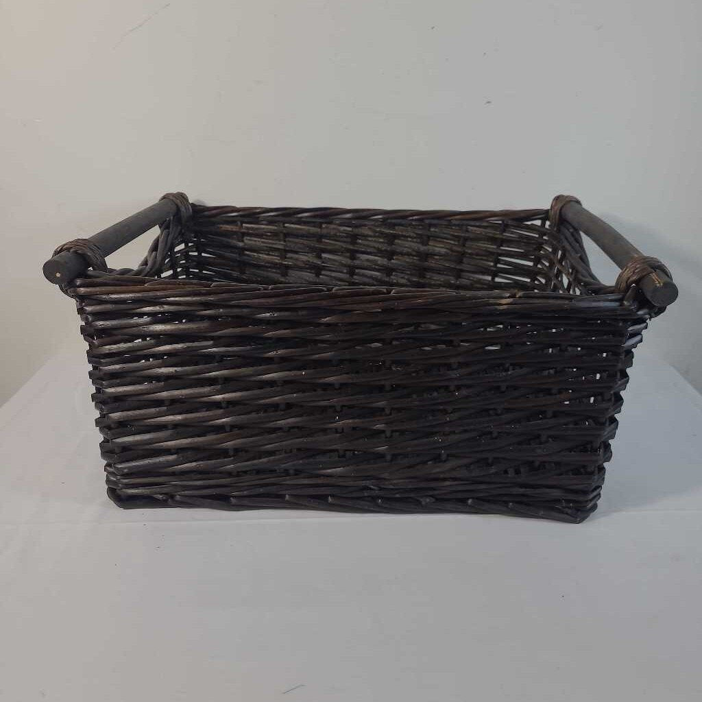 BROWN HANDLED BASKET