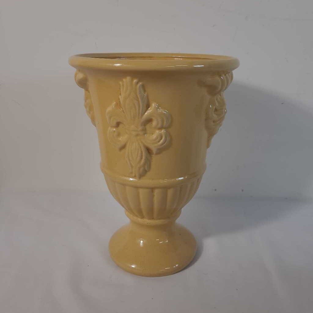YELLOW CERAMIC PLANTER