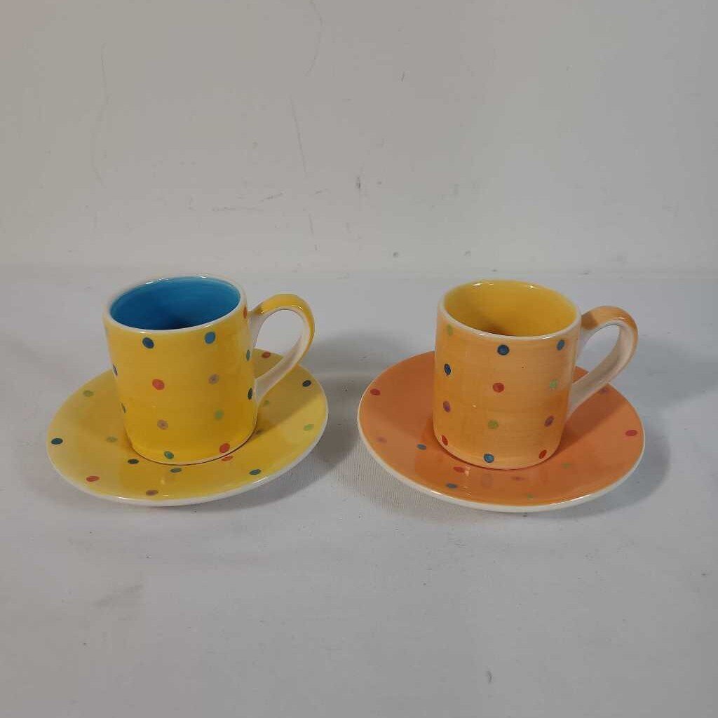 PR ESPRESSO CUPS & SAUCERS