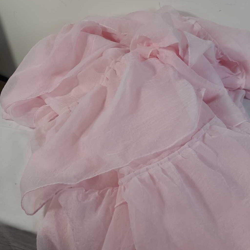 PR 84" PINK RUFFLE DRAPES