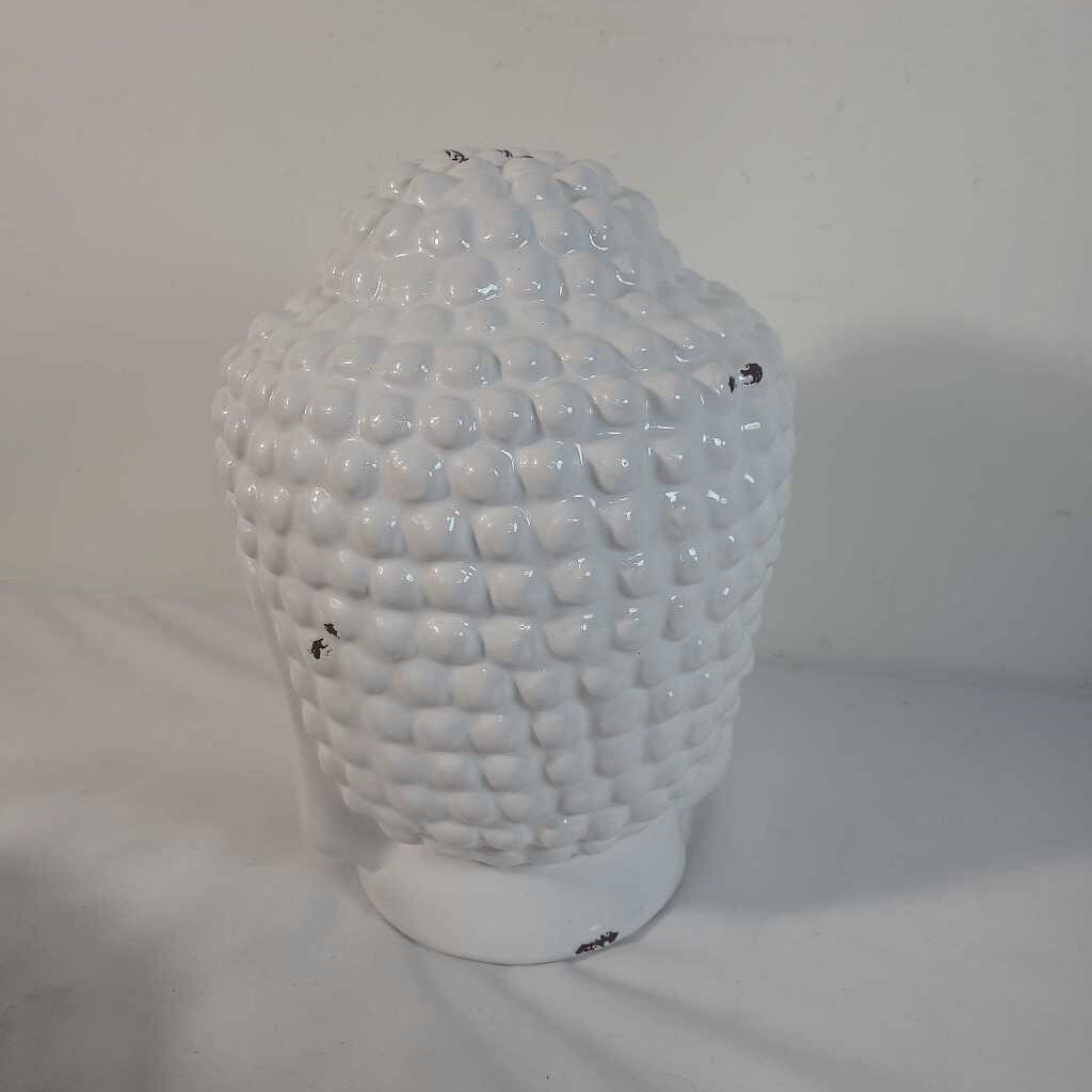 WHITE BUDDHA HEAD
