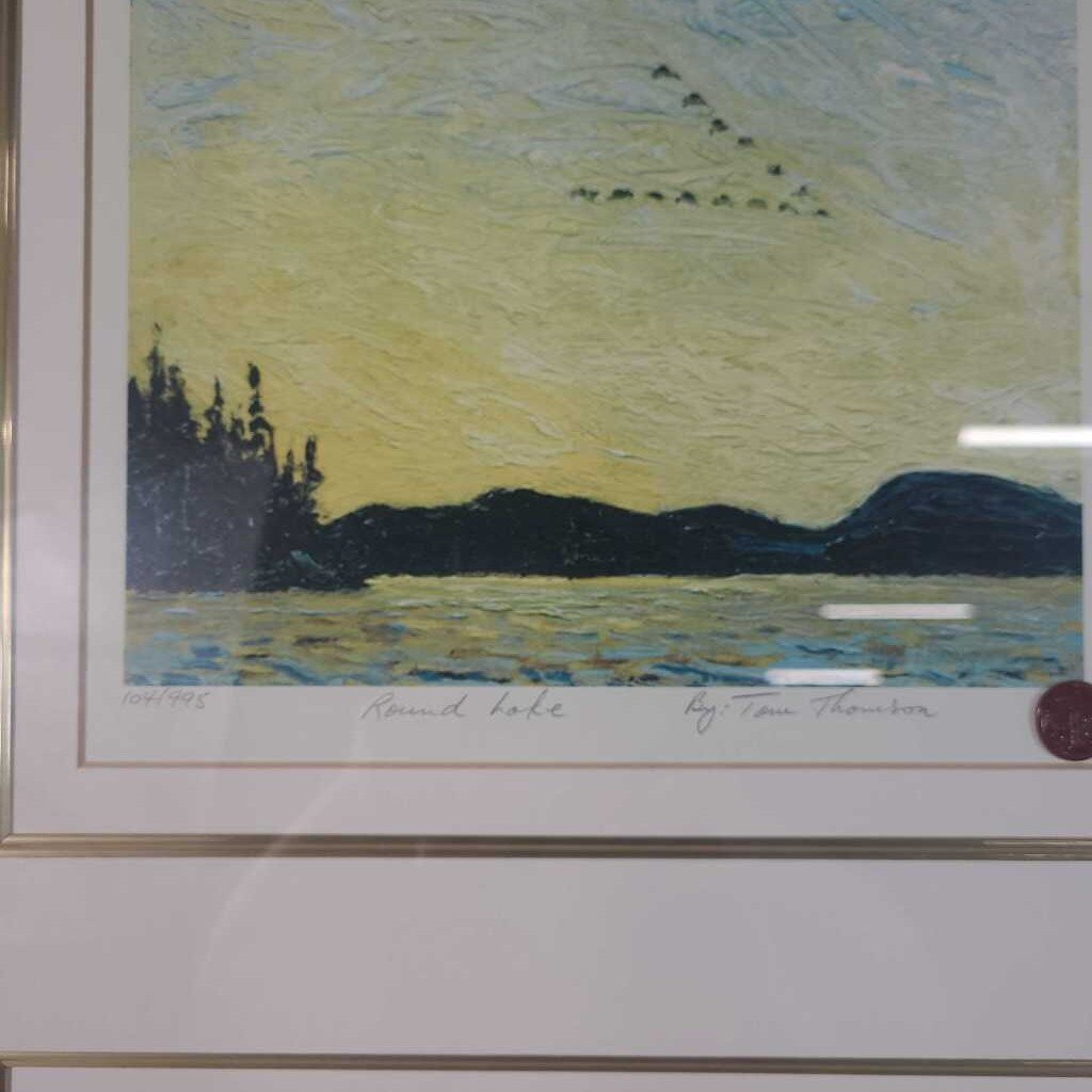 ROUND LAKE & SUNSET, CANOE LAKE - T.THOMPSON