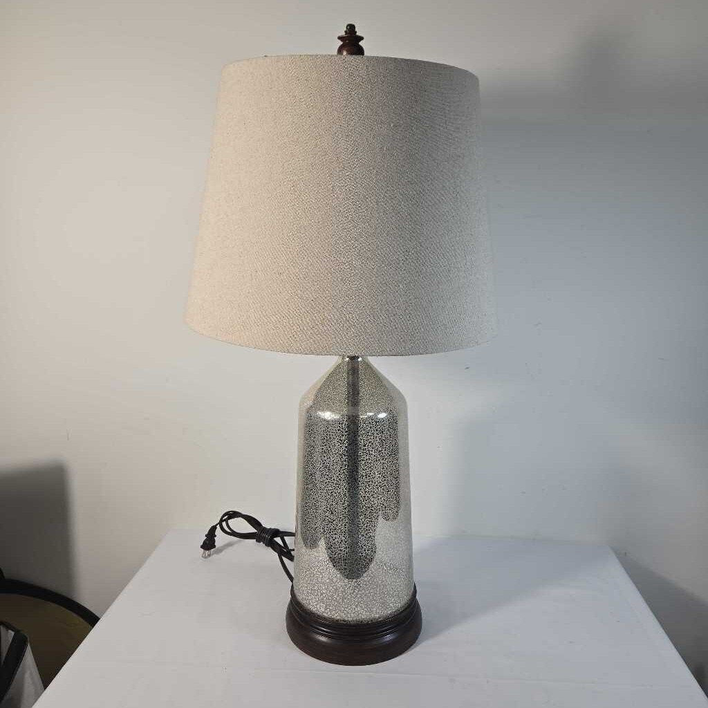 SILVER MERCURY GLASS TABLE LAMP