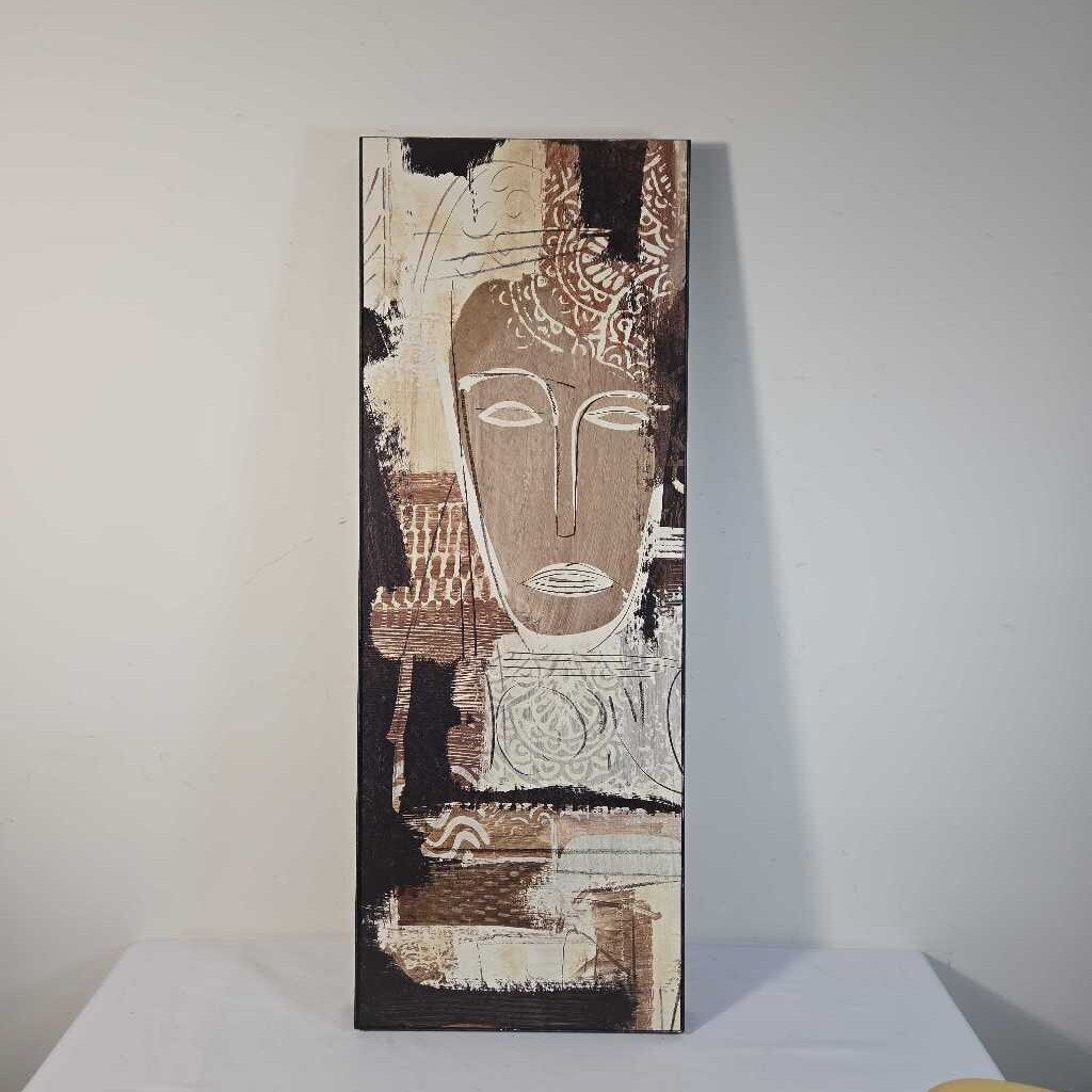 NEUTRAL TONE MASK WALL ART