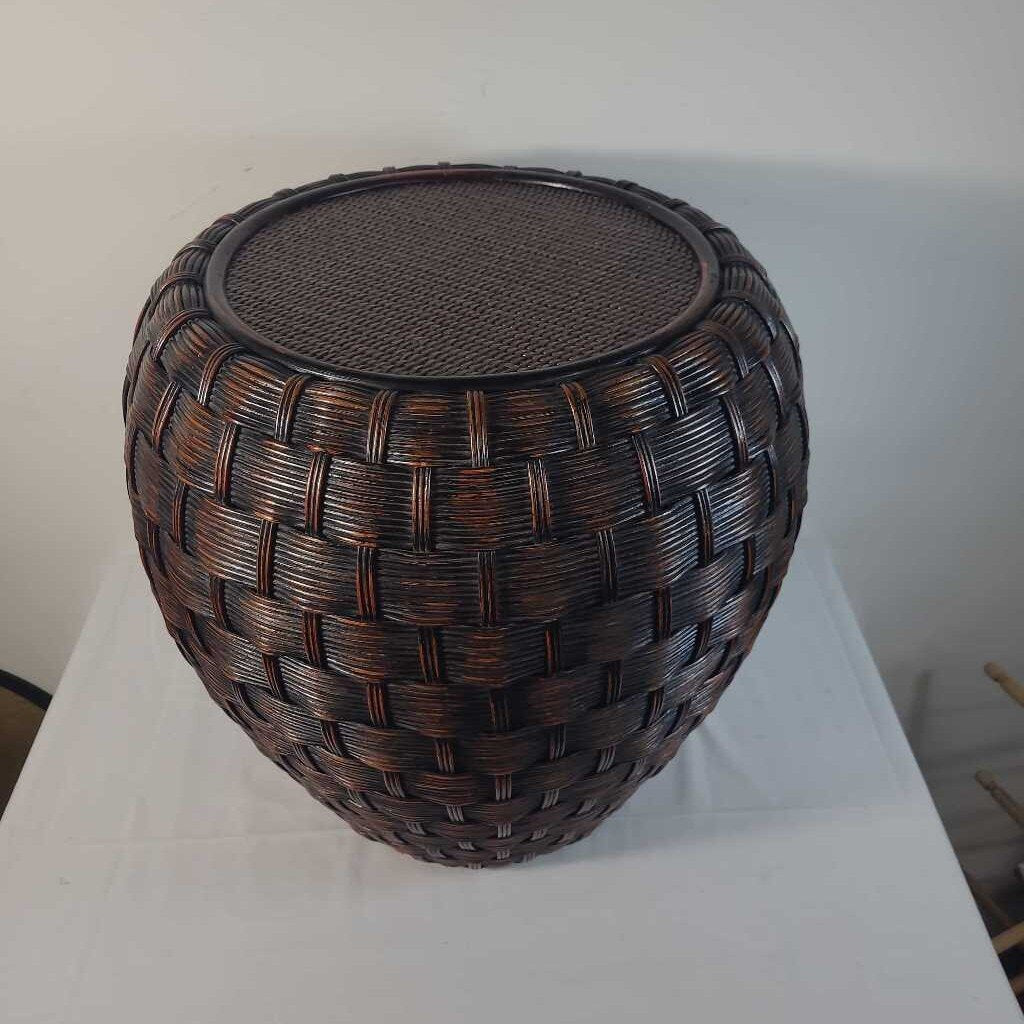 PIER 1 RATTAN ACCENT TABLE