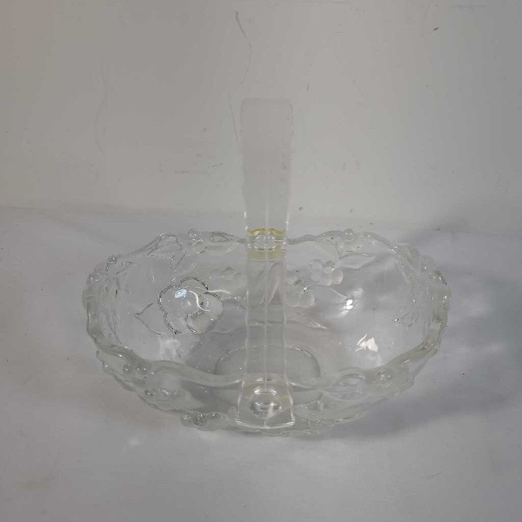 BELLA ROSE OVAL CRYSTAL BASKET