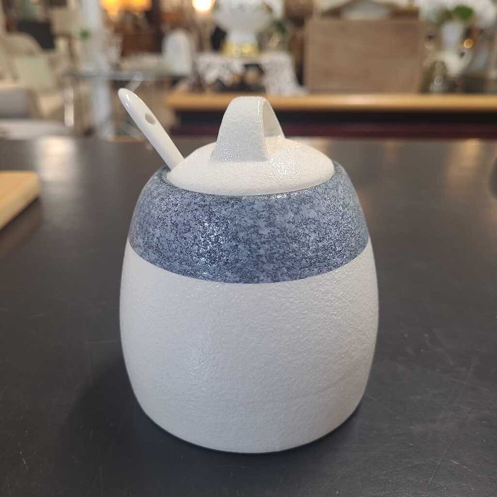CERAMIC CONDIMENT JAR