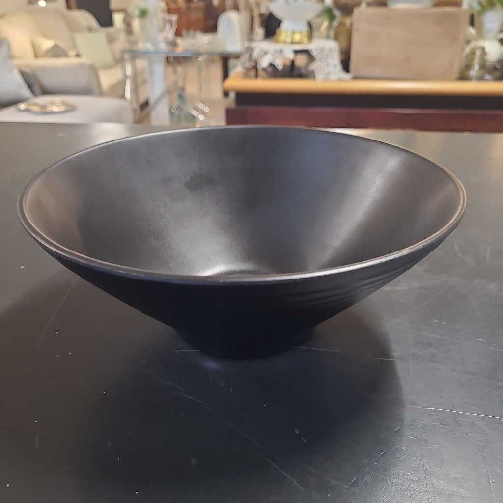 BLACK MELAMINE BOWL