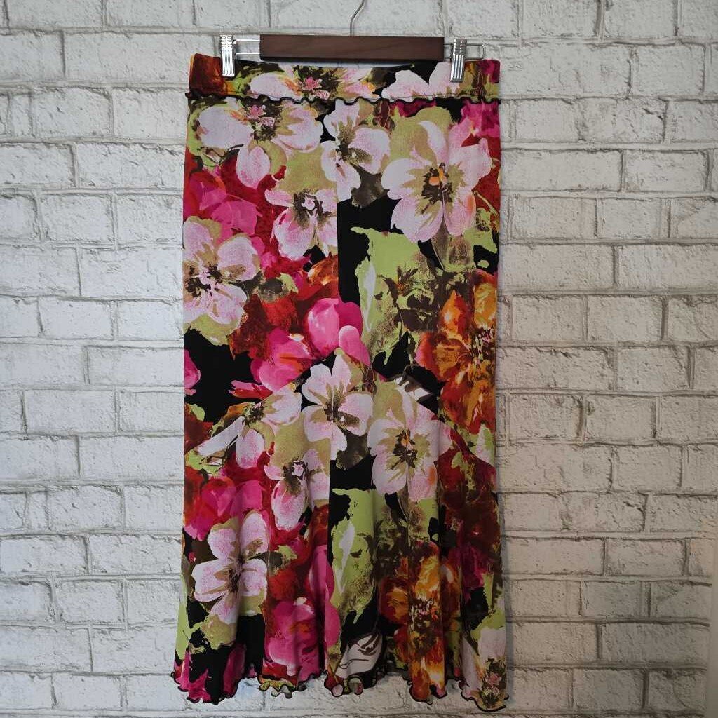Burke Avenue Canada Floral Skirt M