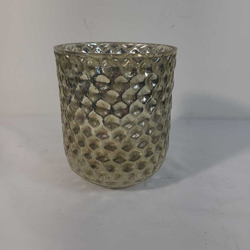 MURCURY GLASS VASE/ CANDLE HOLDER