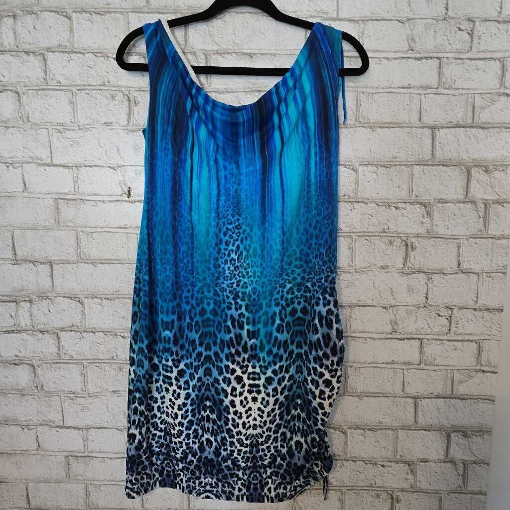 Roidal Spain Beach Dress Blue