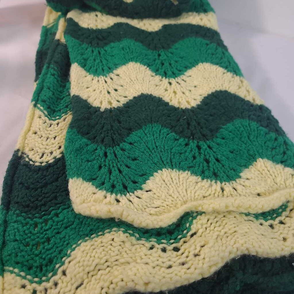 GREEN & YELLOW AFGHAN