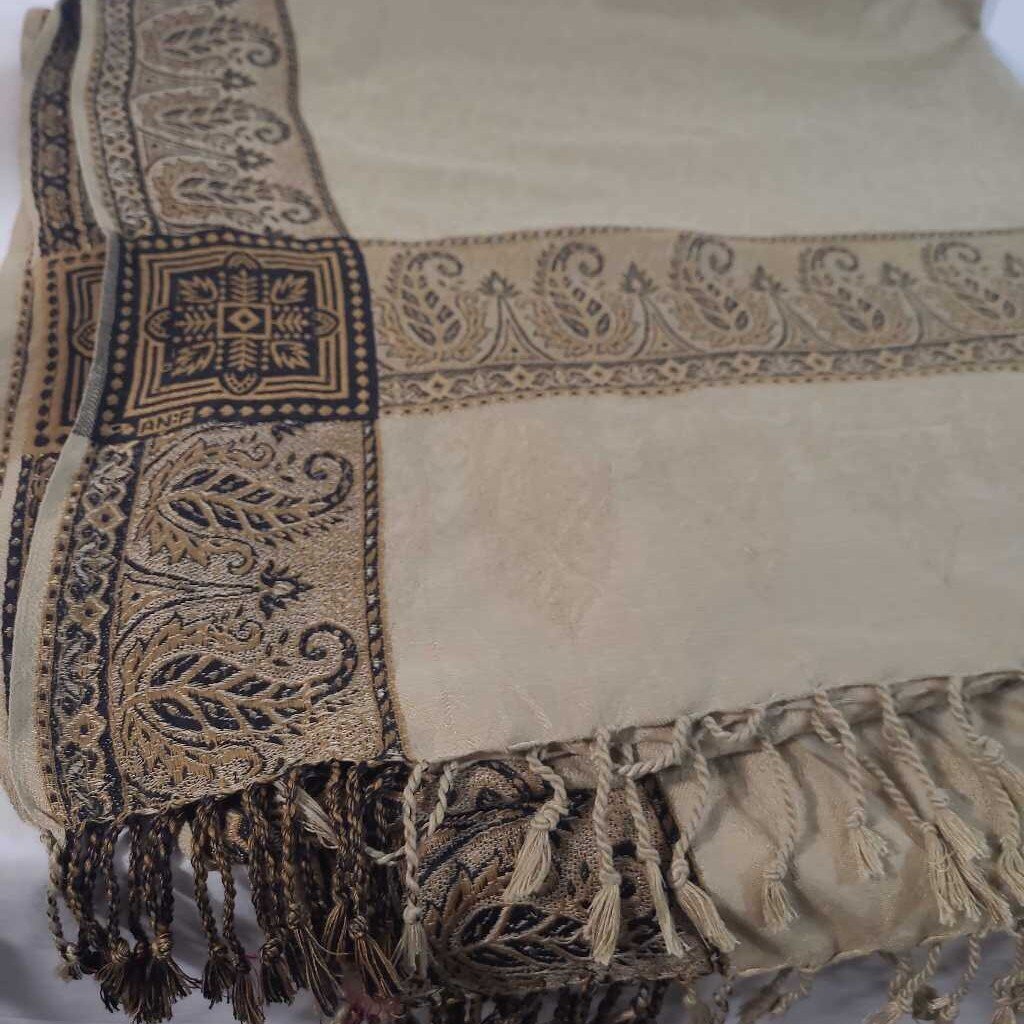 TAN & BROWN SCARF