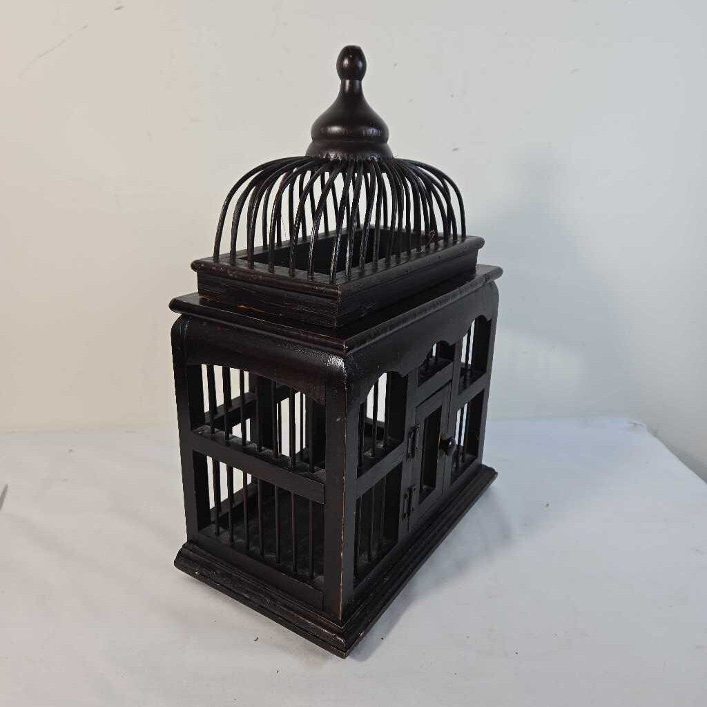 WOODEN BIRD CAGE