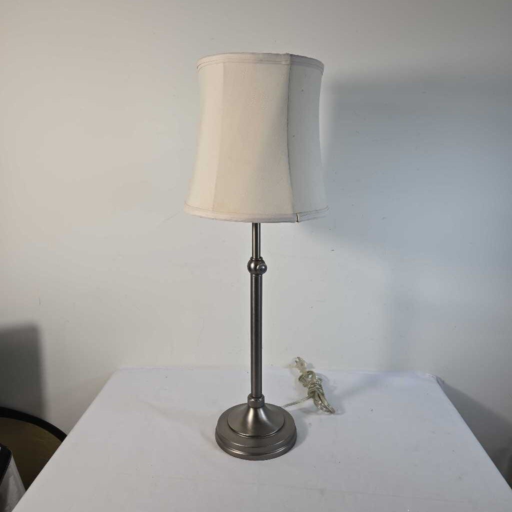 SILVER TABLE LAMP