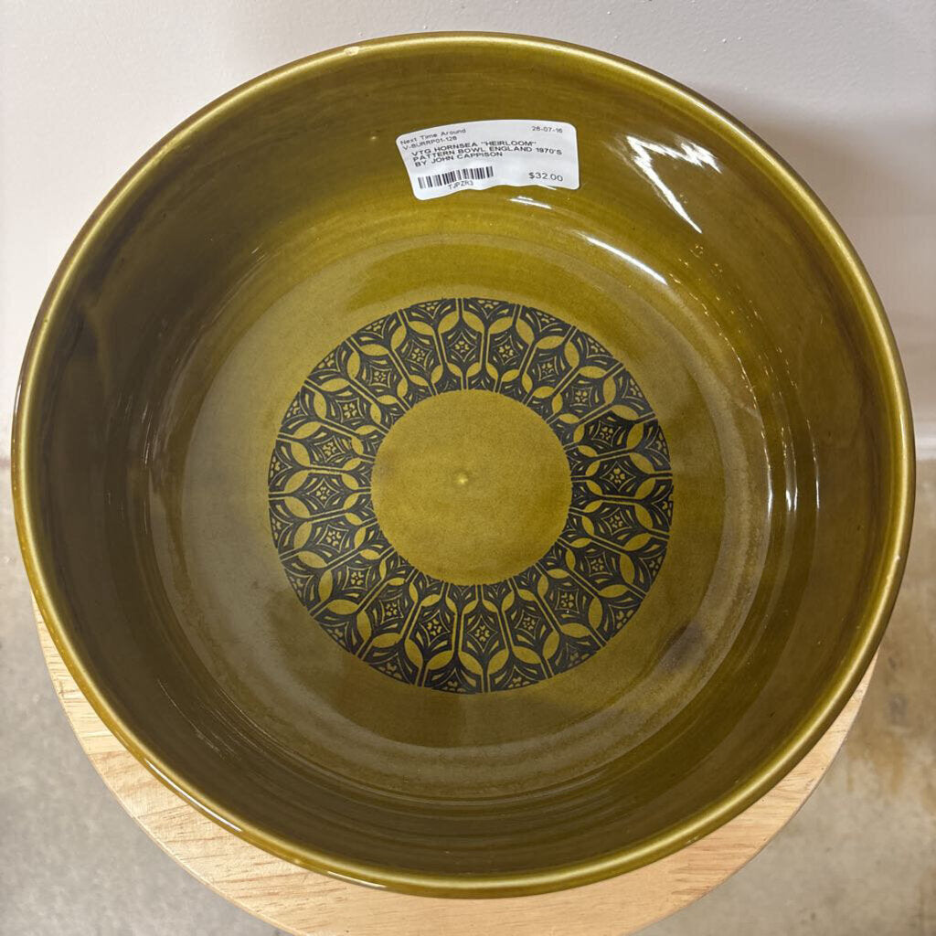 VTG HORNSEA "HEIRLOOM" PATTERN BOWL ENGLAND 1970'S BY JOHN CAPPISON