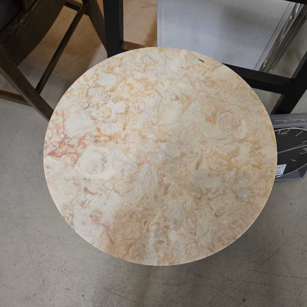 MARBLE TOP ACCENT TABLE