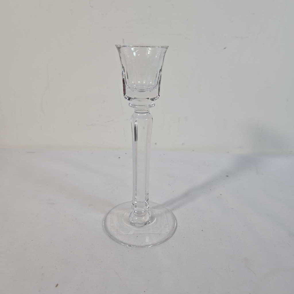 GLASS CANDLESTICK HOLDER