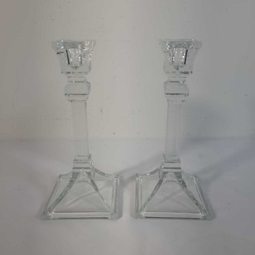 PR GLASS CANDLE HOLDERS