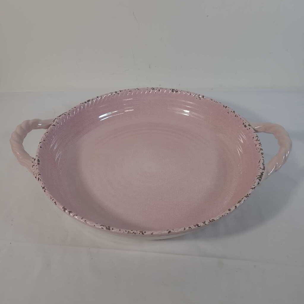 TOMMY BAHAMA PINK CRACKLE MELAMINE TRAY