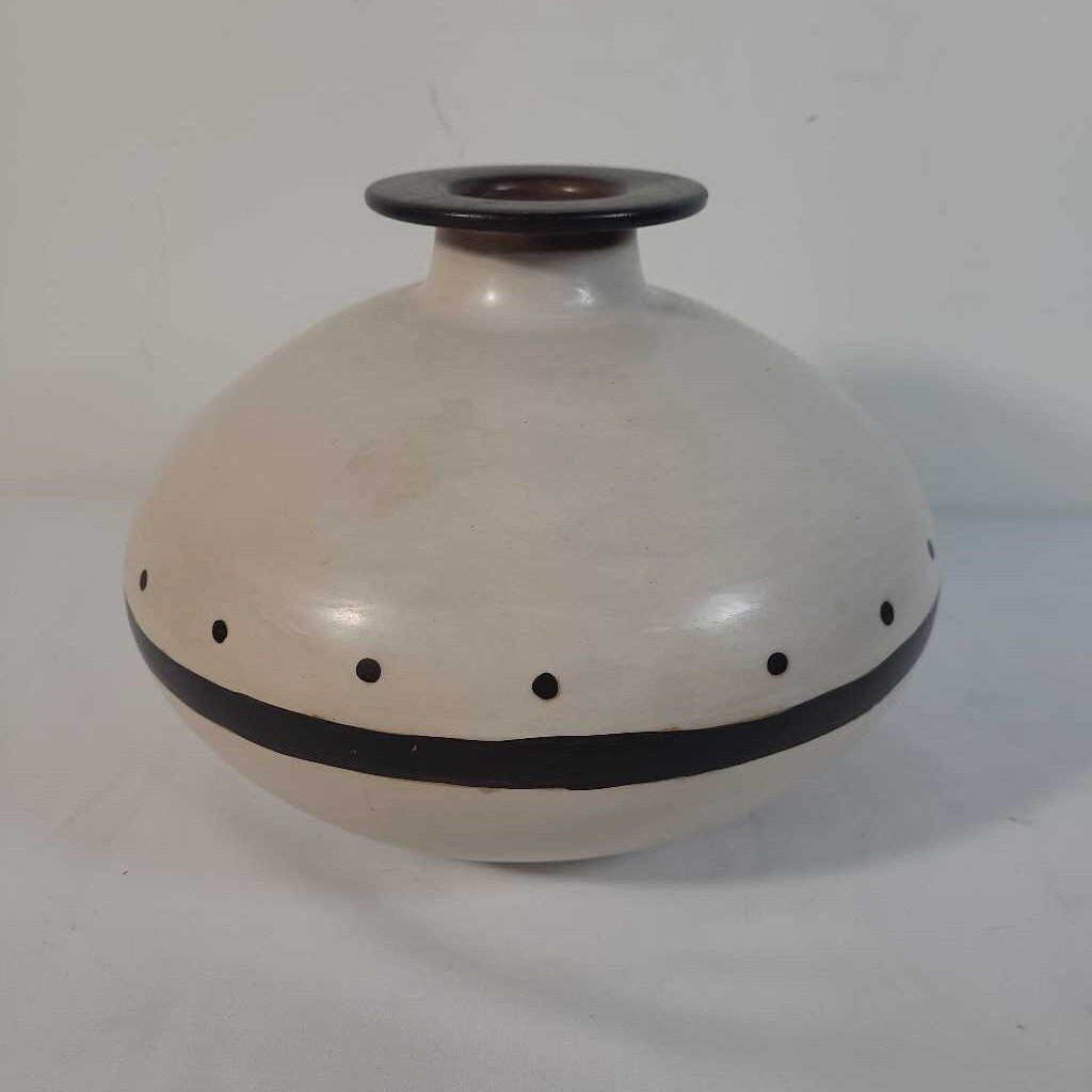 BROWN & TAUPE VASE