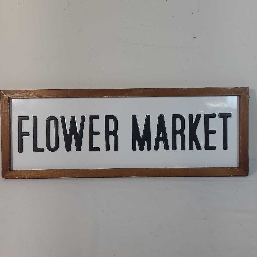 FLOWER MARKET SIGN