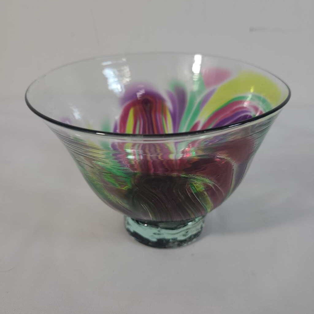 BLOWN GLASS DISH