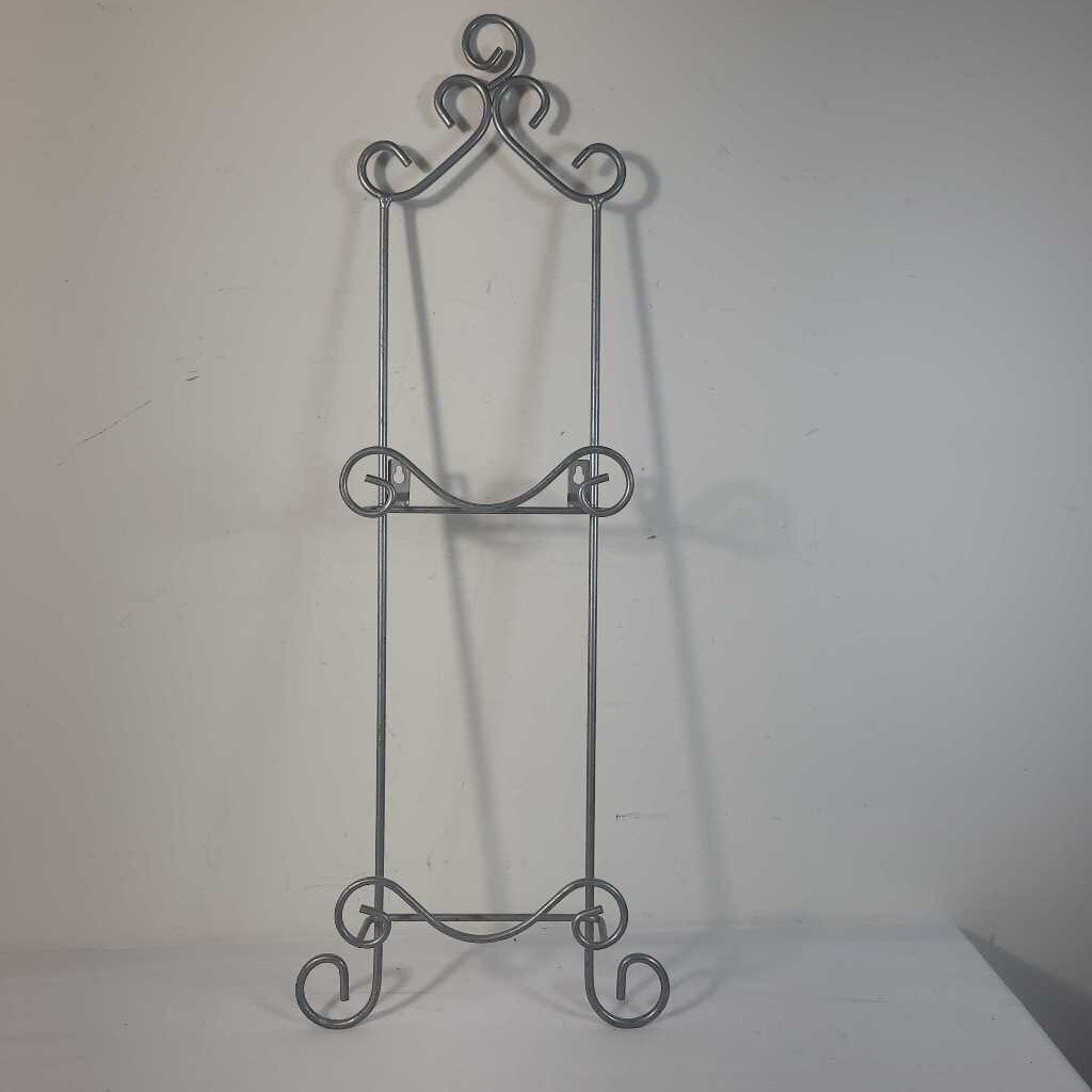 SILVER DUAL PLATE DISPLAY RACK