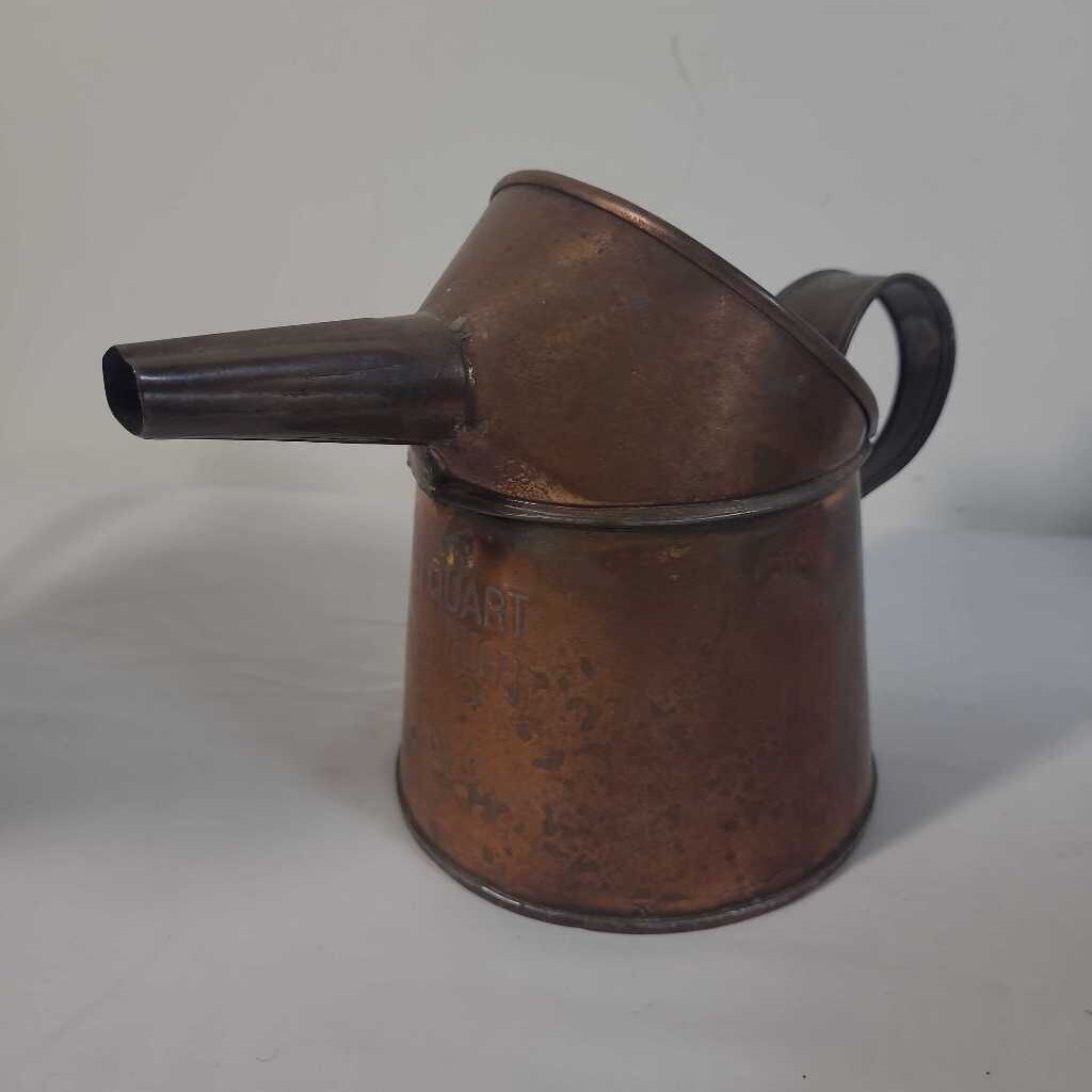 1 QUART COPPER POUR CAN