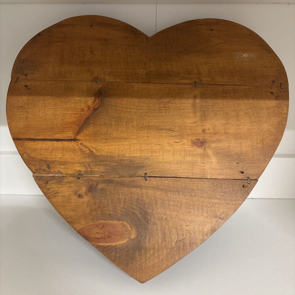 Wood Heart Tray