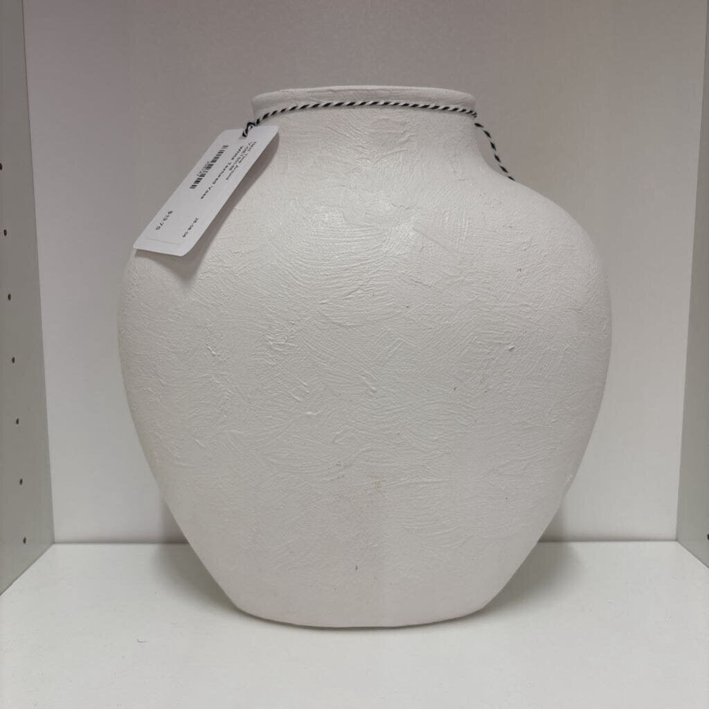 White Textured Vase