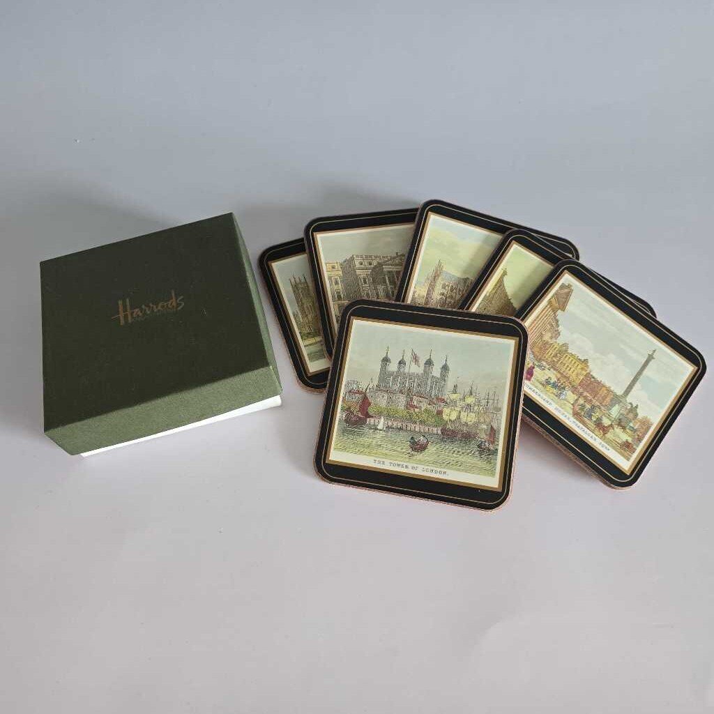 Vintage Pimpernel Harrods Coasters 19th Century Views London