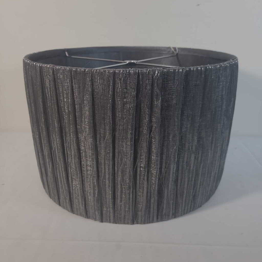 GREY DRUM LAMP SHADE