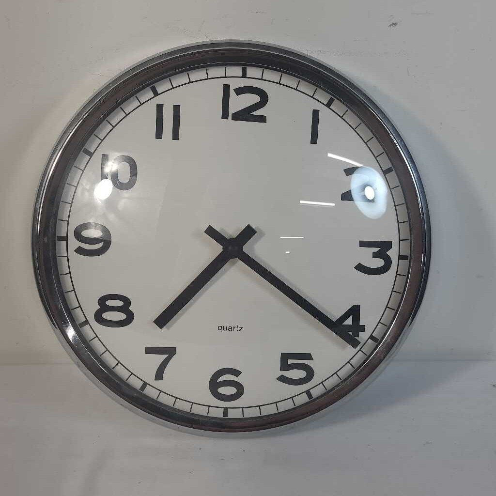 CHROME WALL CLOCK