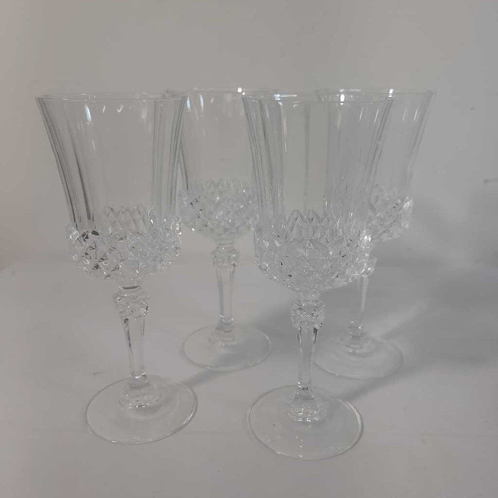 S/4 CRISTAL D'ARQUES WATER GOBLETS