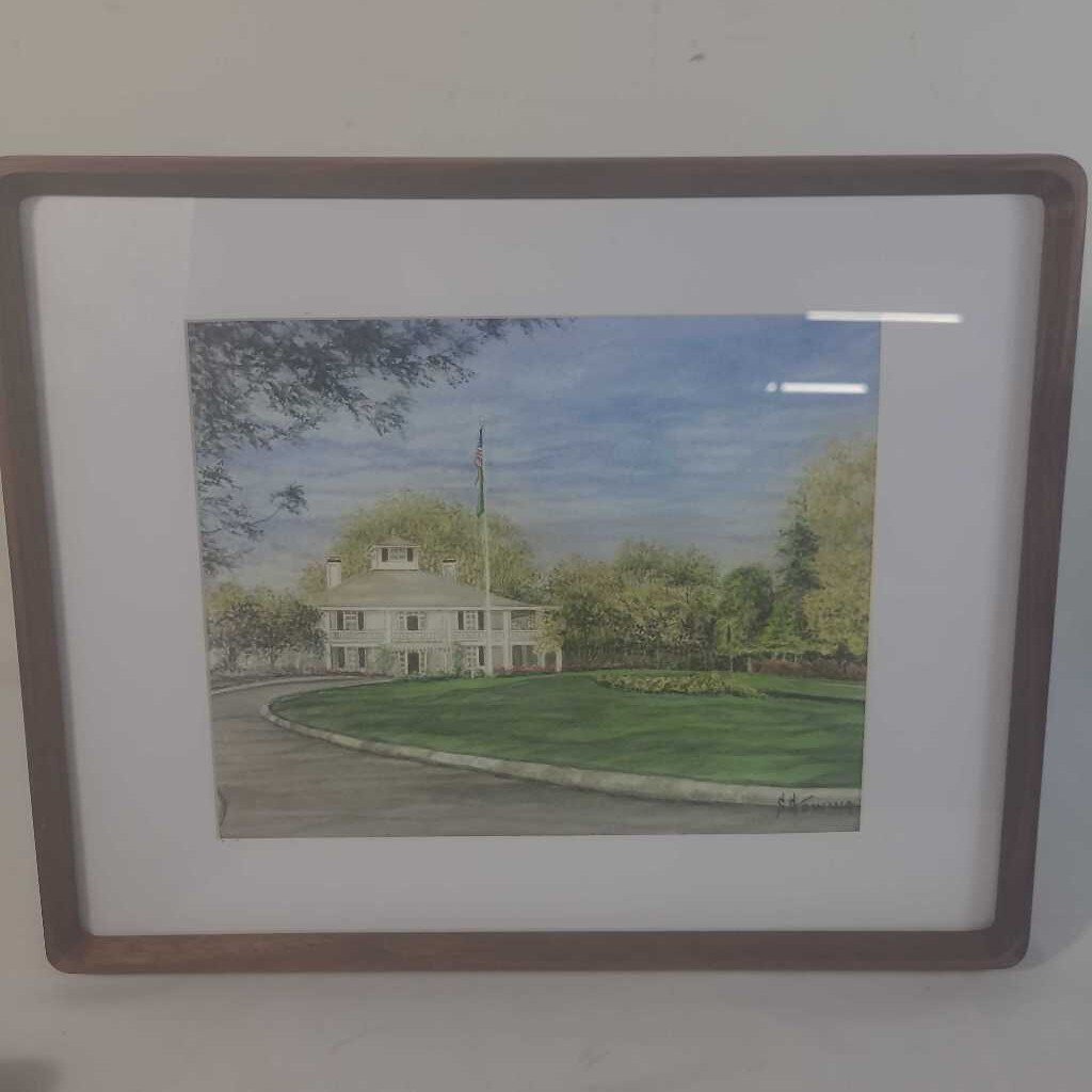 S.GOWING ORIGINAL WATERCOLOUR - TEAK FRAME 2
