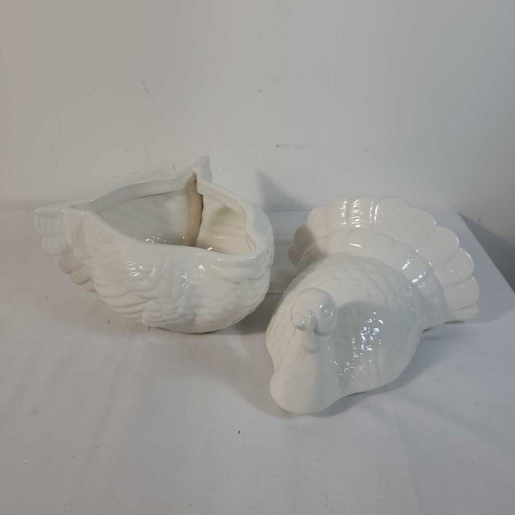 2PC STONEWARE TURKEY JAR