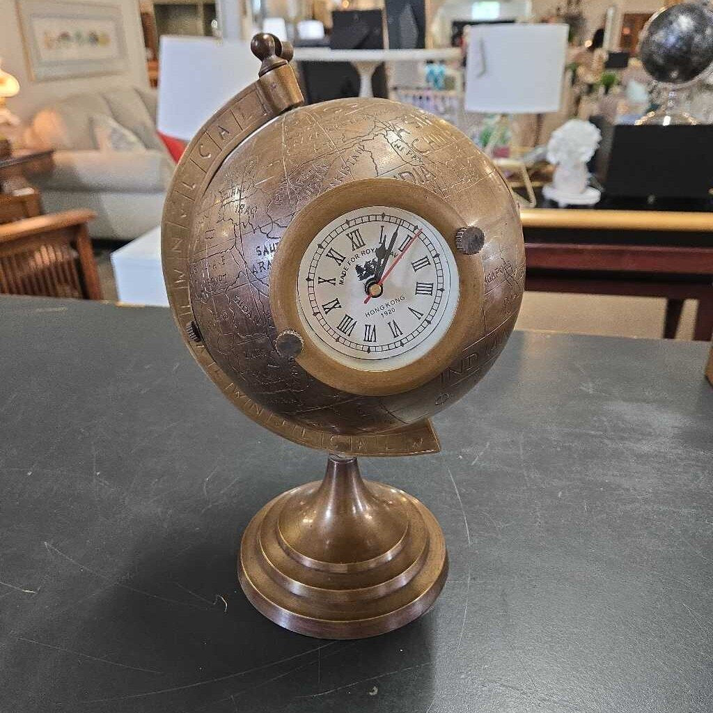BRASS WORLD CLOCK