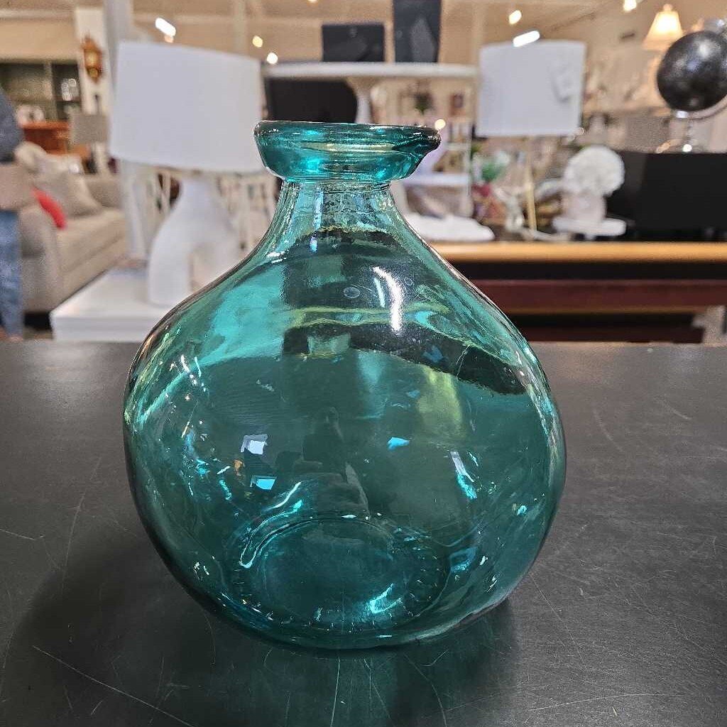 BLUE GLASS BOTTLE