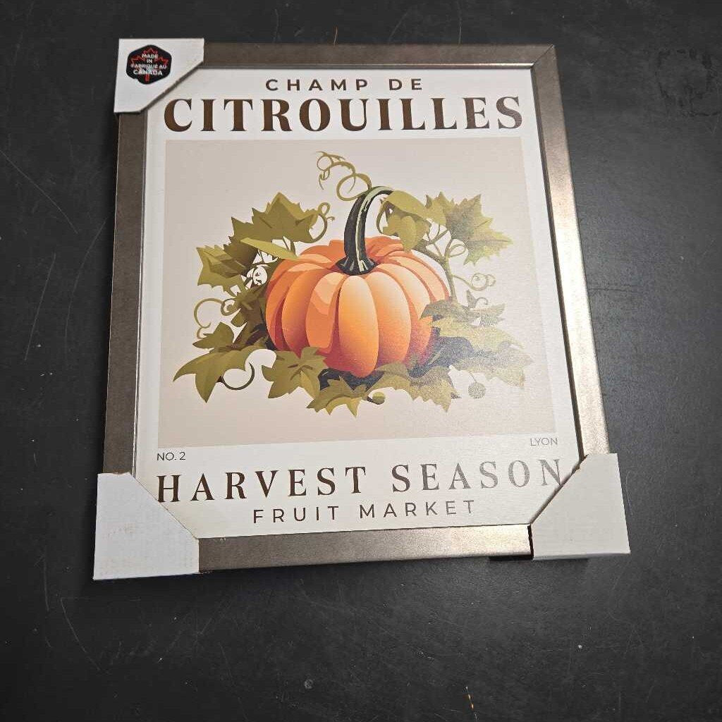 CHAMP DE CITROUILLES WALL ART