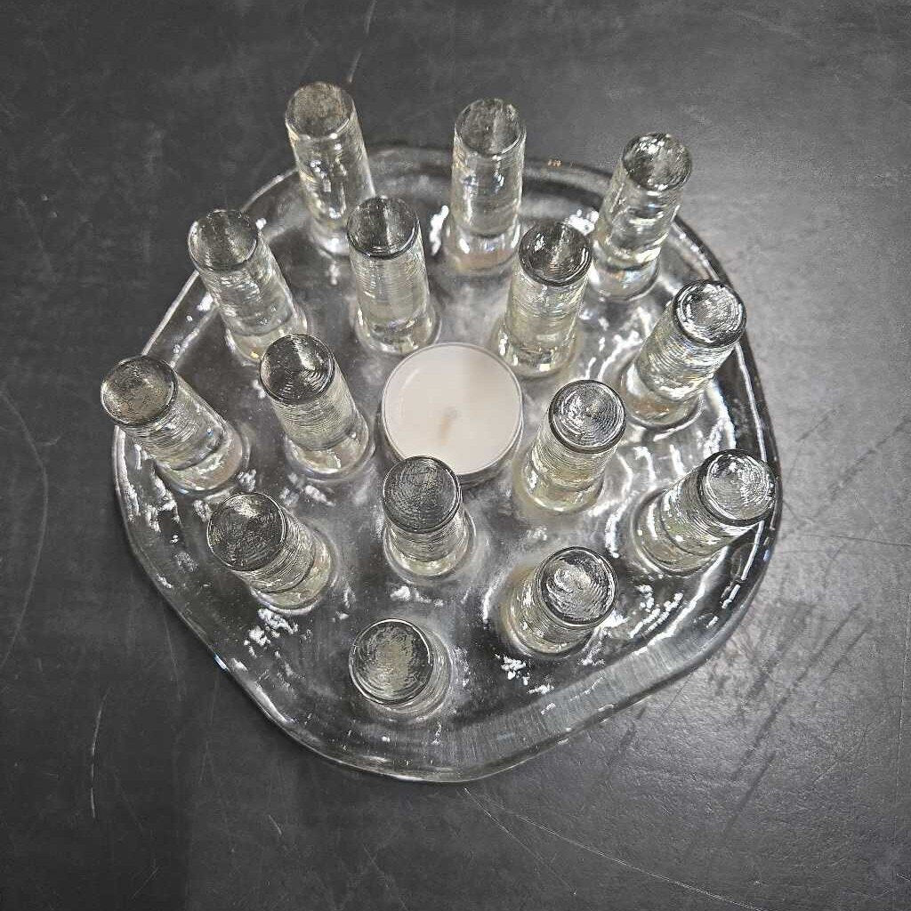 VTG GLASS TEAPOT WARMER