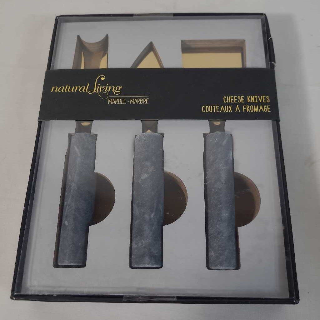 MARBLE HANDLE CHEESE KNIVES
